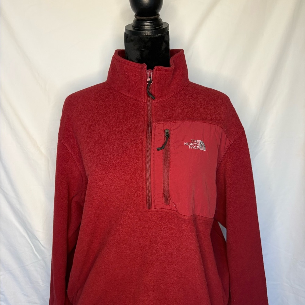 The North Face Men's Zip-Up Red Sweater